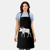 Tablier Moose de Noël (Porté)