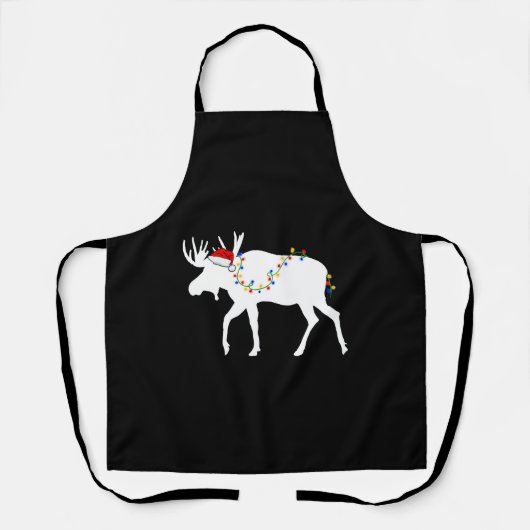 Tablier Moose de Noël (Recto)