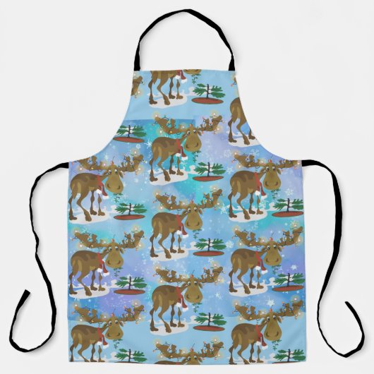 Tablier Moose de Noël ~ (Recto)