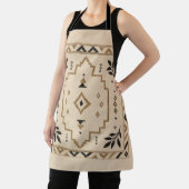 Tablier Moroccan Geometric Boho Beige Apron (Insitu)