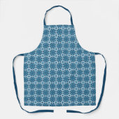Tablier Mosaïque bleue et blanche (Recto)