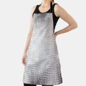 Tablier Mosaïque brillante : Abstraite gris brillant. (Insitu)