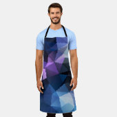 Tablier Mosaïque en bleu et rose (Porté)