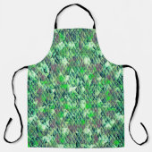 Tablier Mosaïque en triangles verdâtres avec dégradé (Recto)