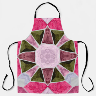 Tablier mosaïque en verre coloré, fond-carré transparent, 