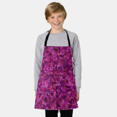 Tablier Mosaïque Rose Violet (Porté)