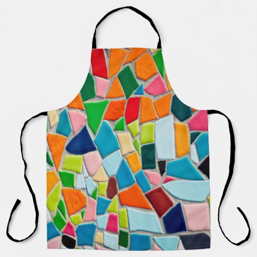 Tablier Mosaïque tuiles texture modèle (Recto)