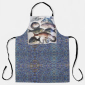 TABLIER MOSAÏQUES ROMAINES ANTIQUE, PÊCHES, ESPACE DE VIE  (Recto)