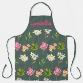 TABLIER MOSS CLASSIQUE MOSS VERT MOTTERN FLORAL (Recto)
