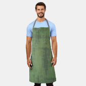Tablier Moss Green Abstrait Unisex Apron par Detailsavvy (Porté)