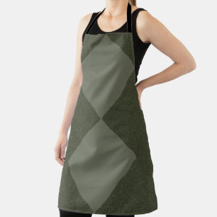 Tablier Moss Green Deux Diamond Apron Design