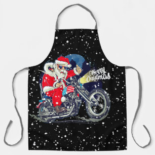 Tablier Motard de Noël en moto Santa