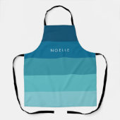 Tablier Motif à bandes bleues (Recto)