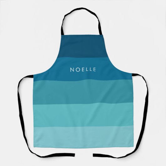 Tablier Motif à bandes bleues (Recto)