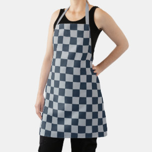 Tablier Motif à carreaux de glace noire