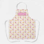 Tablier motif à cônes de lolly personnalisés (Recto)