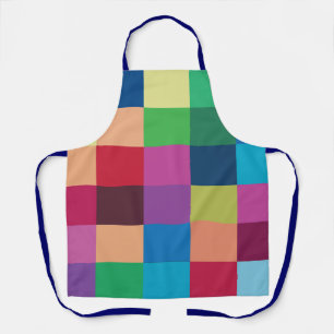 Tablier Motif à damier coloré