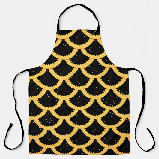 Tablier Motif à écailles de poisson d'or (Recto)