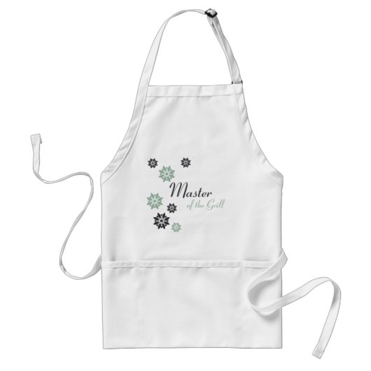 Tablier Motif à fleurs bleu Apron (Devant)