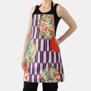 Tablier Motif à fleurs, design japonais