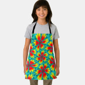 Tablier Motif à fleurs orange jaune (Insitu)