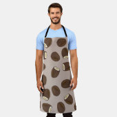 Tablier Motif à la noix de coco (Porté)