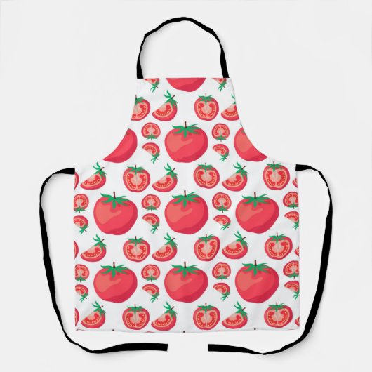 Tablier Motif à la tomate rouge si drôle (Recto)