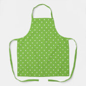 Tablier Motif à pois lime clair sans couture (Recto)