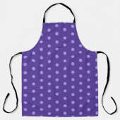 Tablier Motif à pois violet (Recto)