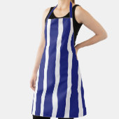 Tablier Motif à rayures bleu et blanc marine (Insitu)