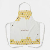 Tablier Motif abeilles et peigne de miel (Recto)