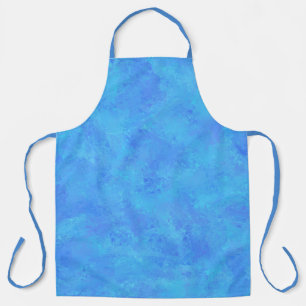Tablier Motif Abstrait Bleu