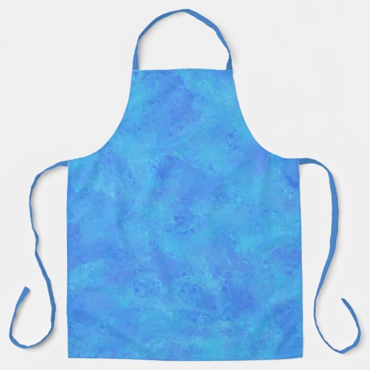 Tablier Motif Abstrait Bleu (Recto)
