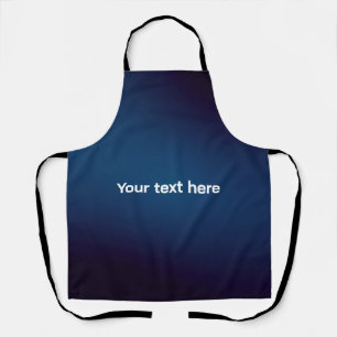 Tablier Motif Abstrait bleu foncé Ajoutez du texte