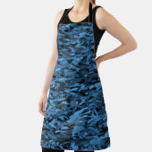 Tablier Motif Abstrait Bleu Noir (Insitu)