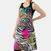 Tablier Motif abstrait coloré avec zebra textureabstra (Insitu)