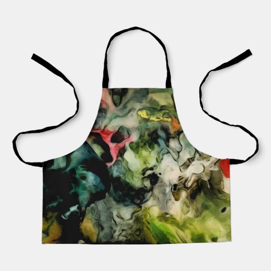 Tablier Motif Abstrait Cool de la palette Messy (Recto)