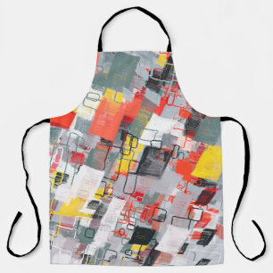 Tablier Motif abstrait fait main. Art moderne