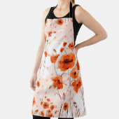 Tablier Motif Abstrait fleuri sans soudure peint par bross (Insitu)