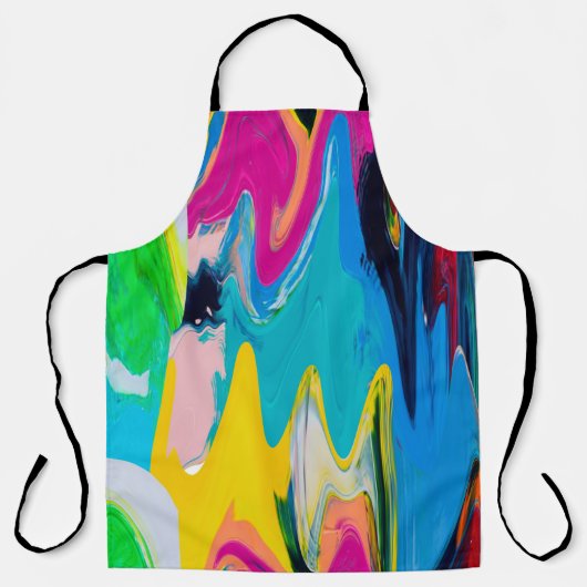 Tablier Motif abstrait incolore, mur d'aquarelle (Recto)
