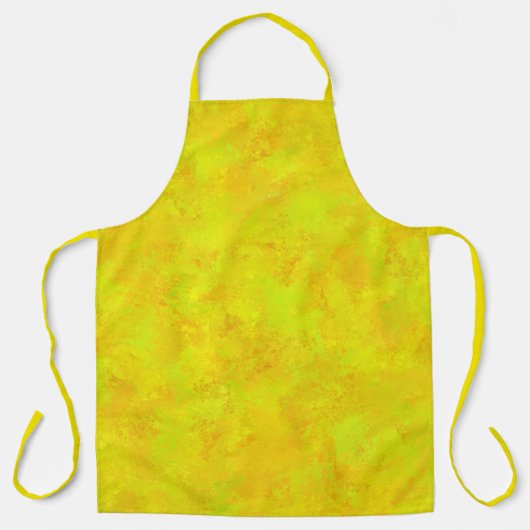 Tablier Motif abstrait jaune orange vert (Recto)