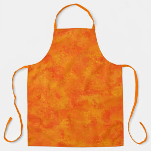 Tablier Motif Abstrait orange