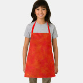 Tablier Motif abstrait orange rouge (Insitu)