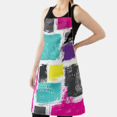 Tablier Motif Abstrait rétro-Carré Neon (Insitu)