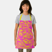 Tablier Motif Abstrait rose jaune orange (Insitu)