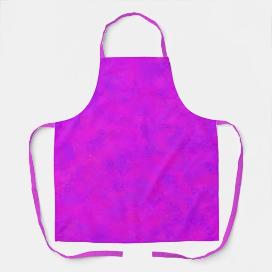 Tablier Motif Abstrait Rose Violet (Recto)