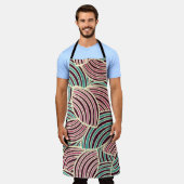 Tablier Motif abstrait sans couture avec l'image de géomet (Porté)