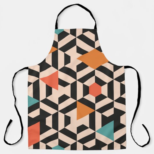 Tablier Motif abstrait sans couture de formes géométriques (Recto)