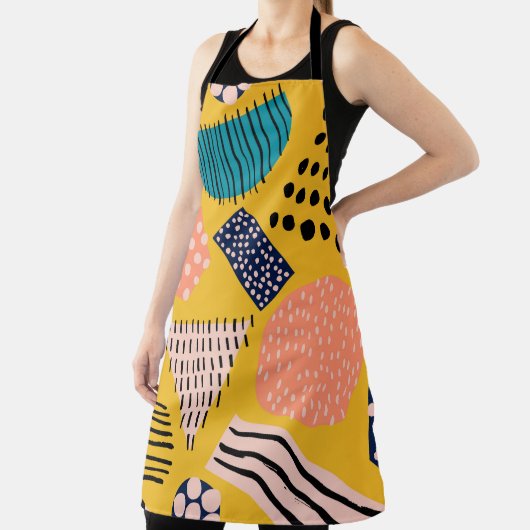 Tablier motif Abstrait transparent avec différentes formes (Insitu)