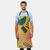Tablier motif Abstrait transparent avec différentes formes (Porté)